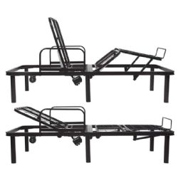 Electronically Adjustable TWIN Metal Bed Frame by Vive Health